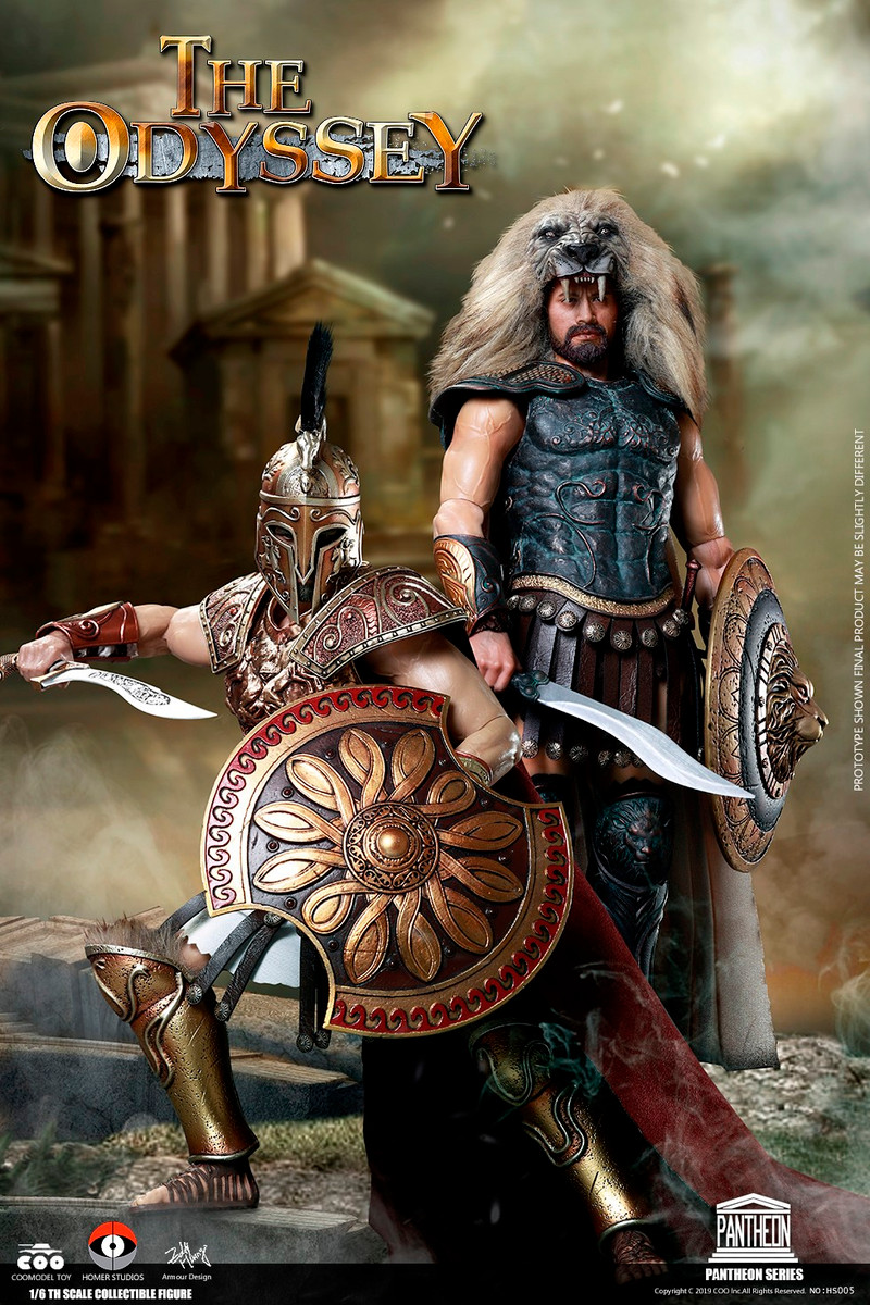 COOMODEL X HOMER HS005 1/6 SCALE ODYSSEY ARES + HERCULES DOUBLE