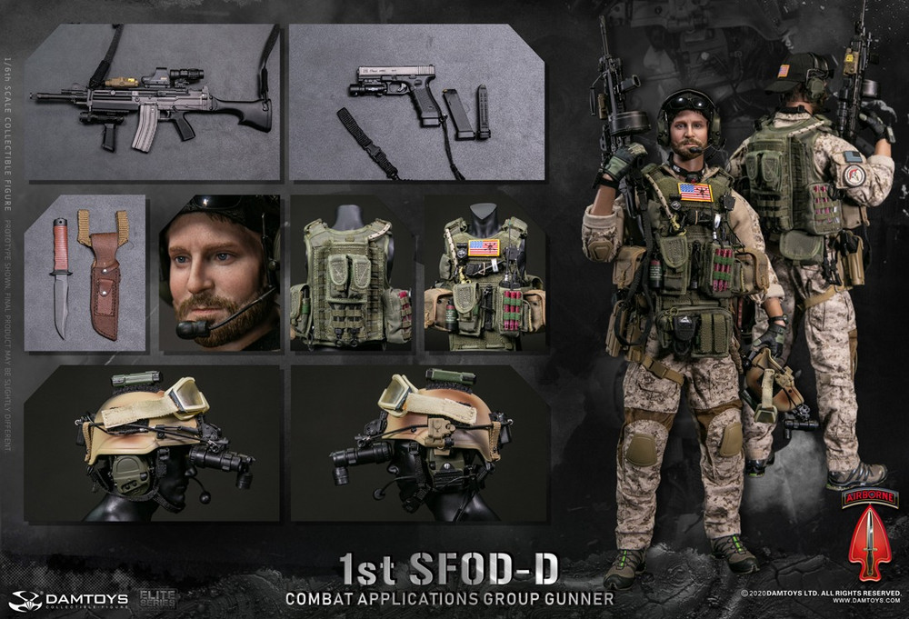 DAMTOYS 1st SFOD-D Combat GUNNER 78074 | kghobby.com
