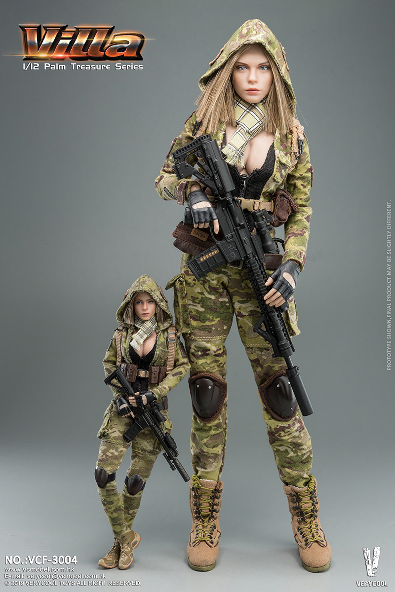 VERYCOOL 1/12 Villa Women Soldier MC Camouflage | kghobby.com