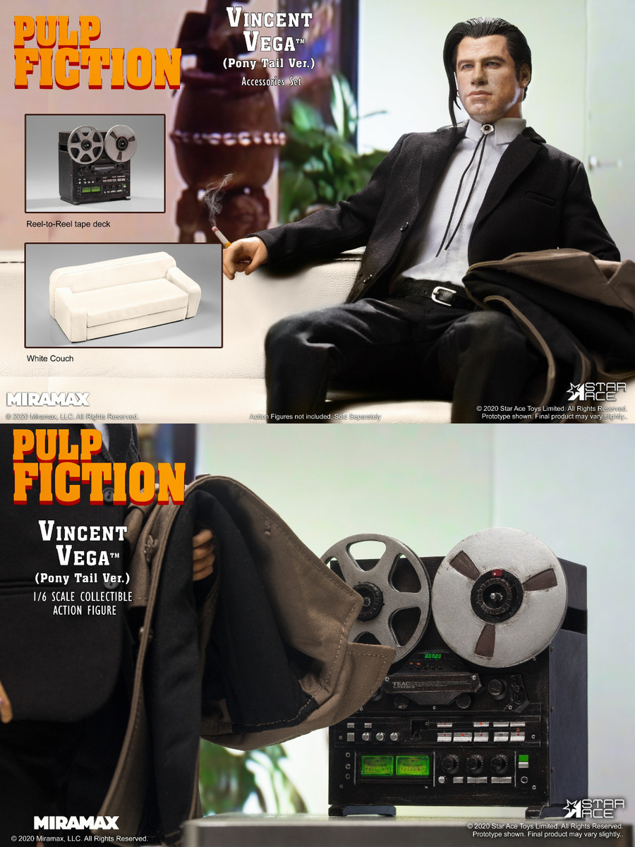 その他 Star Ace Toys 1/6 Vincent Vega 2.0.Ver Vincent Vega Pony Tail Version 2.0 Sixth Scale Figure by