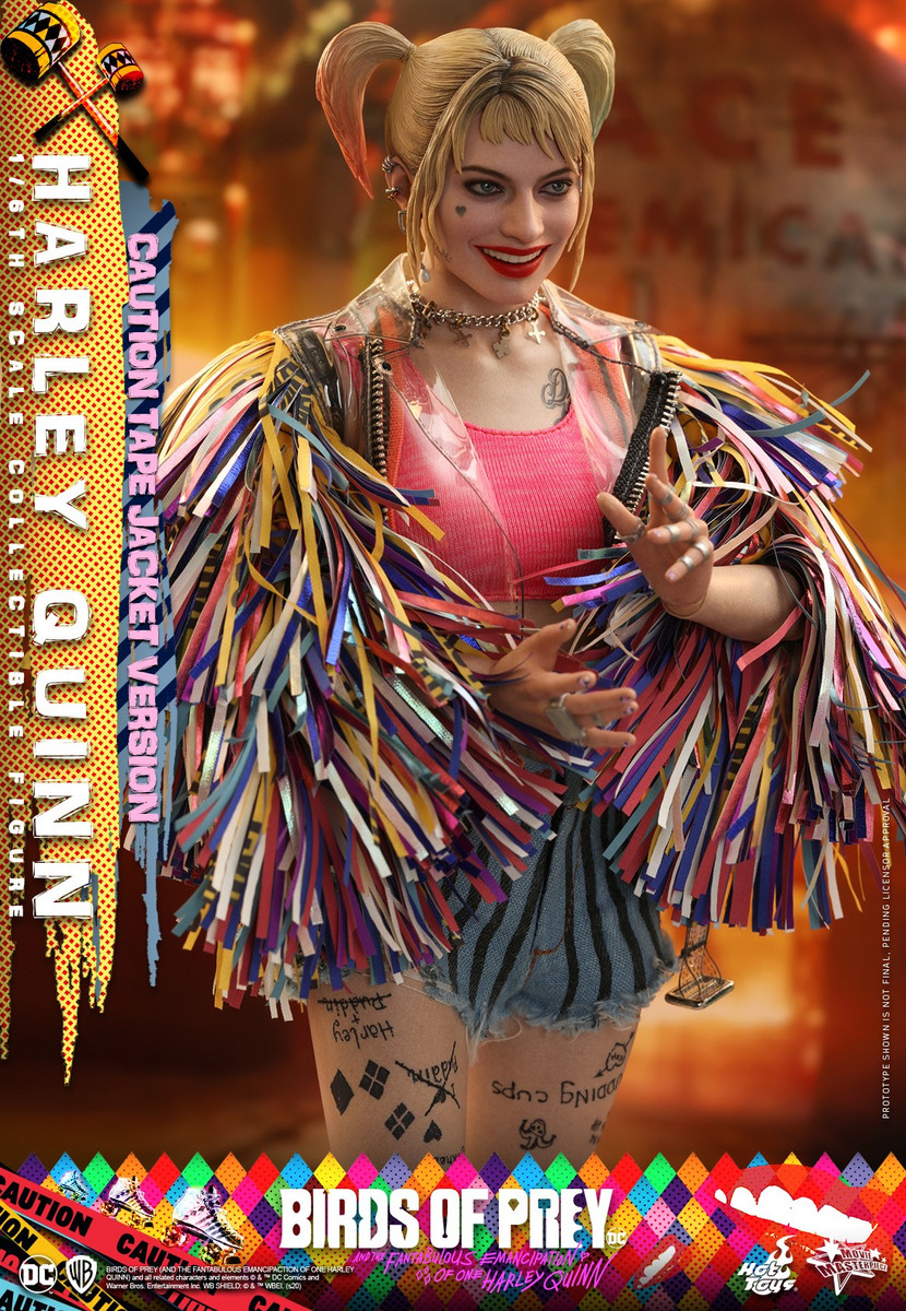Hot Toys MMS566 HARLEY QUINN (CAUTION TAPE JACKET VERSION)