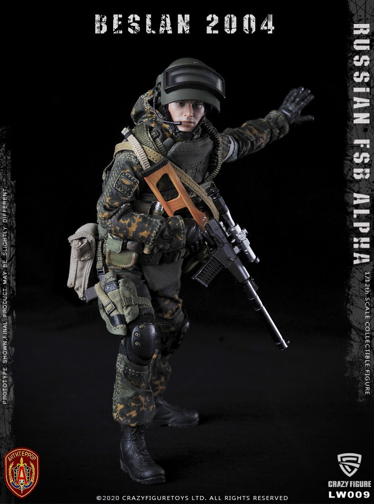 Crazy Figure 1/12 Russian Alpha Special Forces Sniper