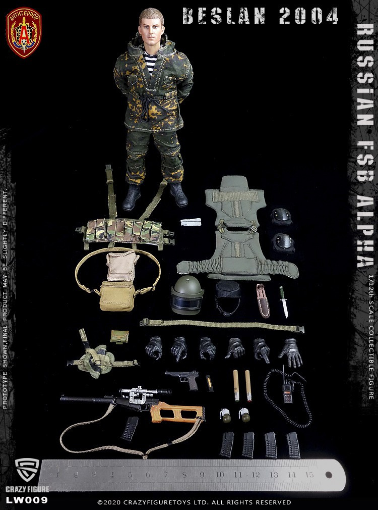 Crazy Figure 1/12 Russian Alpha Special Forces Sniper