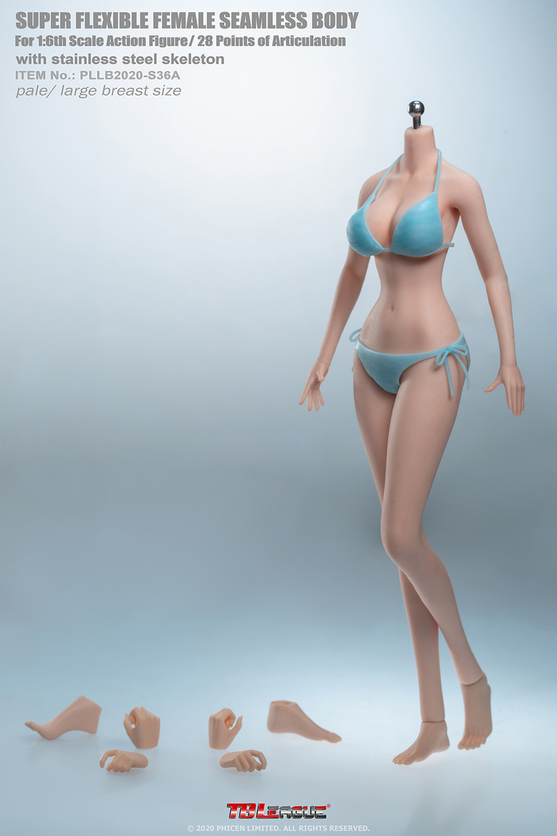 1/6 TBLeague S37 Pale Skin Large Bust Anime Girl Action Figure With Head Model for sale online 