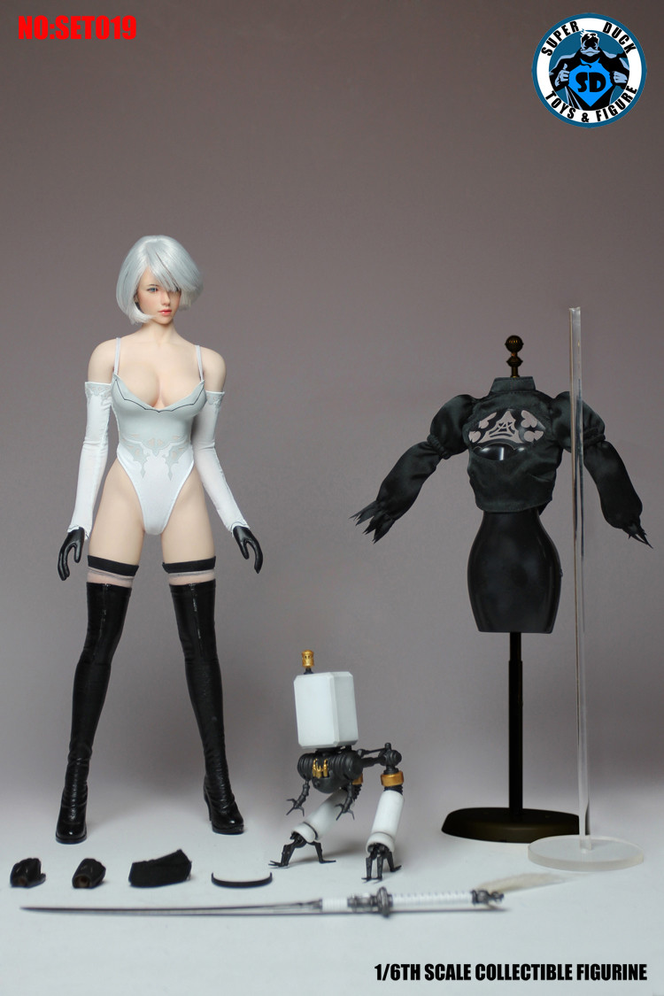 SUPER DUCK NieR Automata2B 1/6タイプ ホットトイズ Super Duck 2B Nier Automata Yorha 1/6 Scale Action Figure Fullset