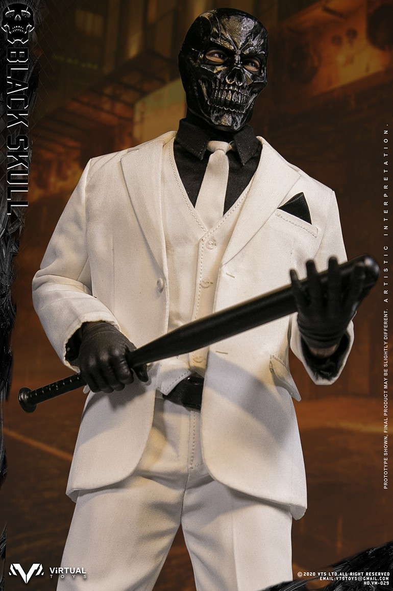 black skull action figure