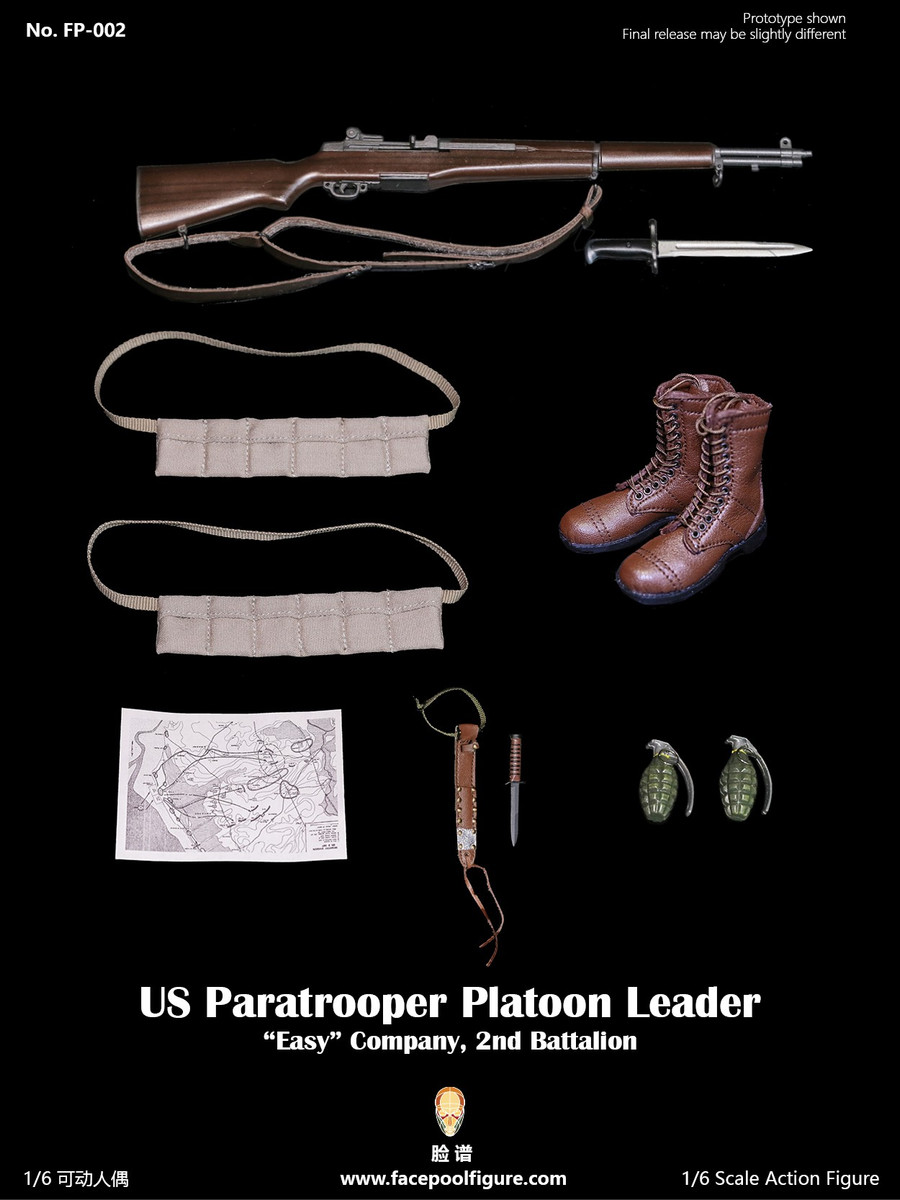 Facepoolfigure FP002 1/6 US Paratrooper Platoon Leader Easy Company