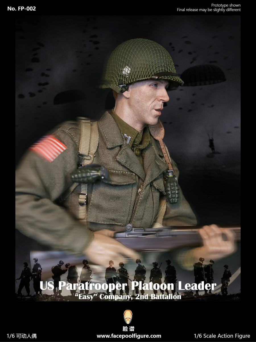 Facepoolfigure FP002 1/6 US Paratrooper Platoon Leader Easy Company
