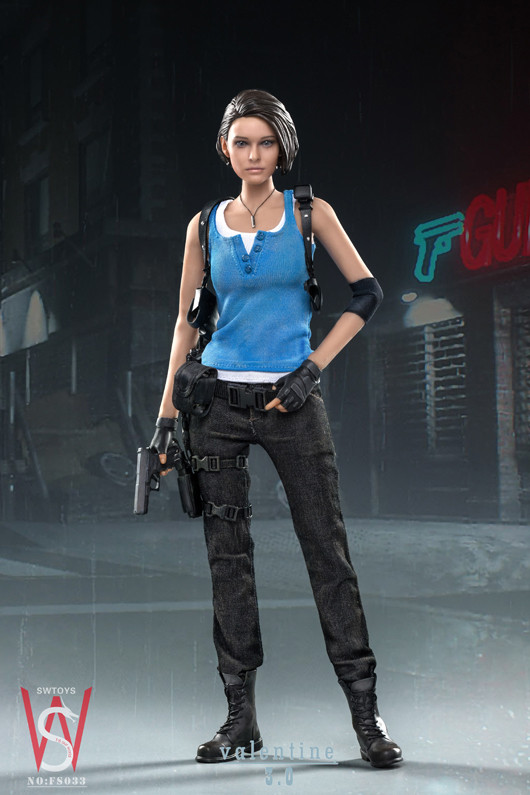 swtoys fs033 1/6 ジル　バイオハザード　シリコンボディ Swtoys jill valentine 3.0 FS033A 1/6 Figure