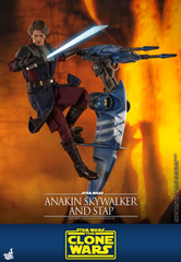 Hot Toys TMS020 Anakin Skywalker and Stap Star Wars The Clone Wars 1/6th scale Collectible Figure