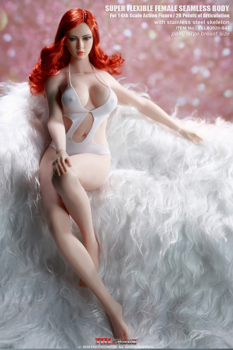 TBLeague S42 Pale Seamless 1/6 Girl Body with Head