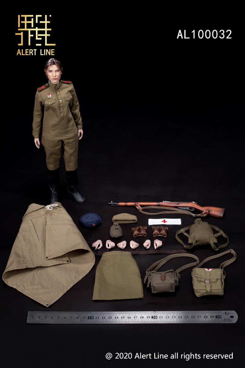 Alert Line Soviet Female Medical Soldier