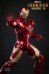ZD Toys 18cm Iron Man Mark III Figure Light Up Version 
