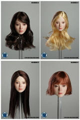 Details about / Createmodels 1//6 Female Head Carved Model Figure Calm//Pouting D-02//D-03