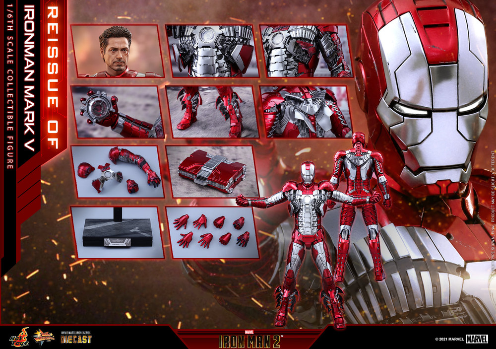 Hot Toys Iron Man Mark V Diecast 
