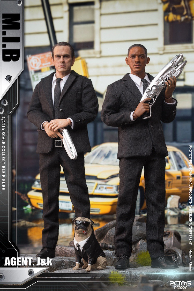 PCTOYS PC022C MIB Agent K & Agent J 1/12 Scale Figure Set