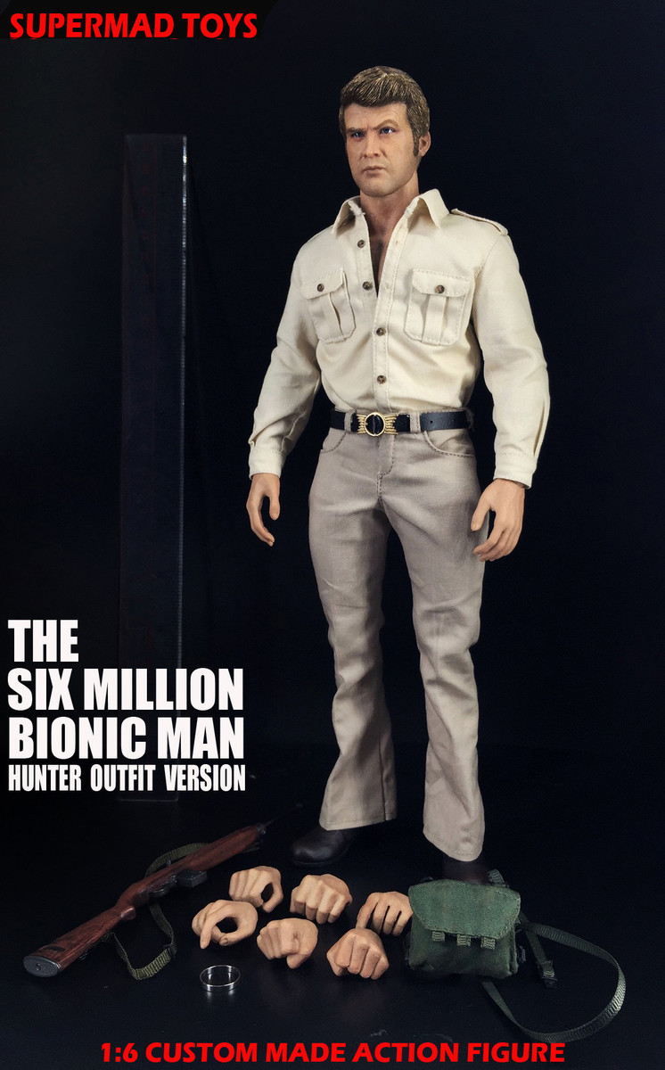 Details about   SUPERMAD TOYS 1:6 The Six Million Dollar Bionic Man Hunter Outfit Dolls 