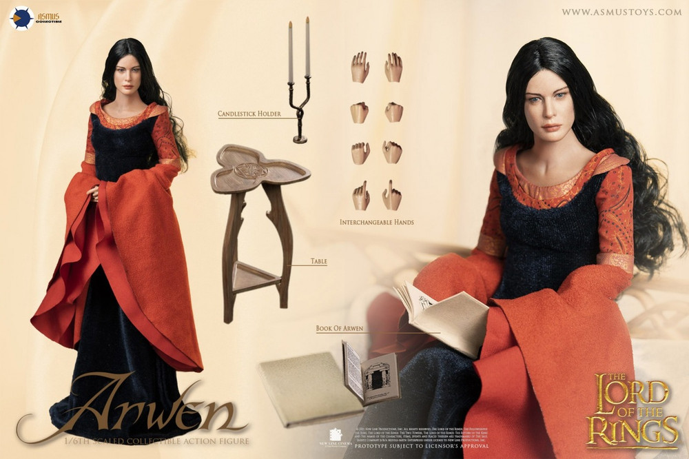 Figurine Asmus Toys LOTR028 - The Lord of the Rings - Arwen in Death ock - Figurine de collection | fnac Belgique
