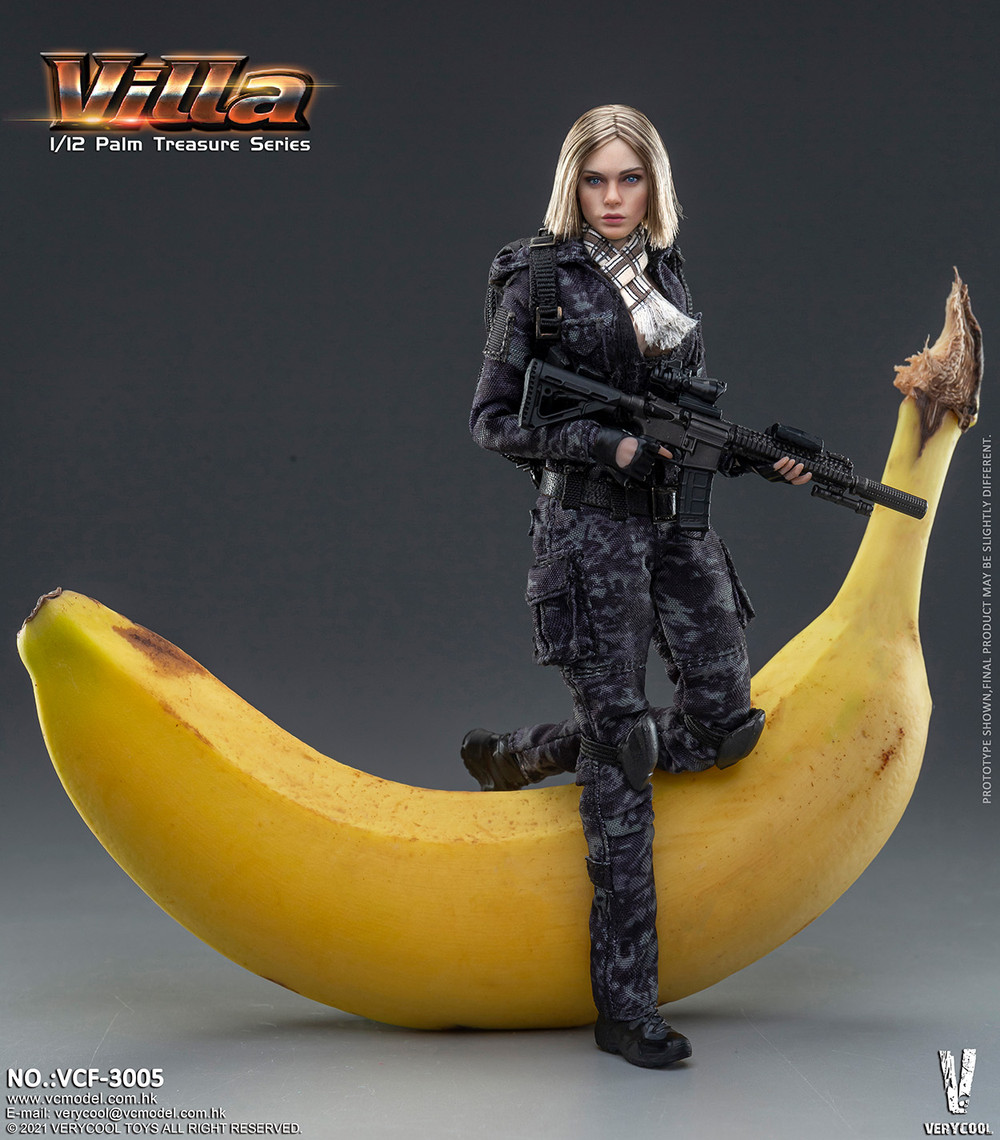 VERYCOOL 1/12 Camouflage Women Soldier Villa Figure VCF-3005