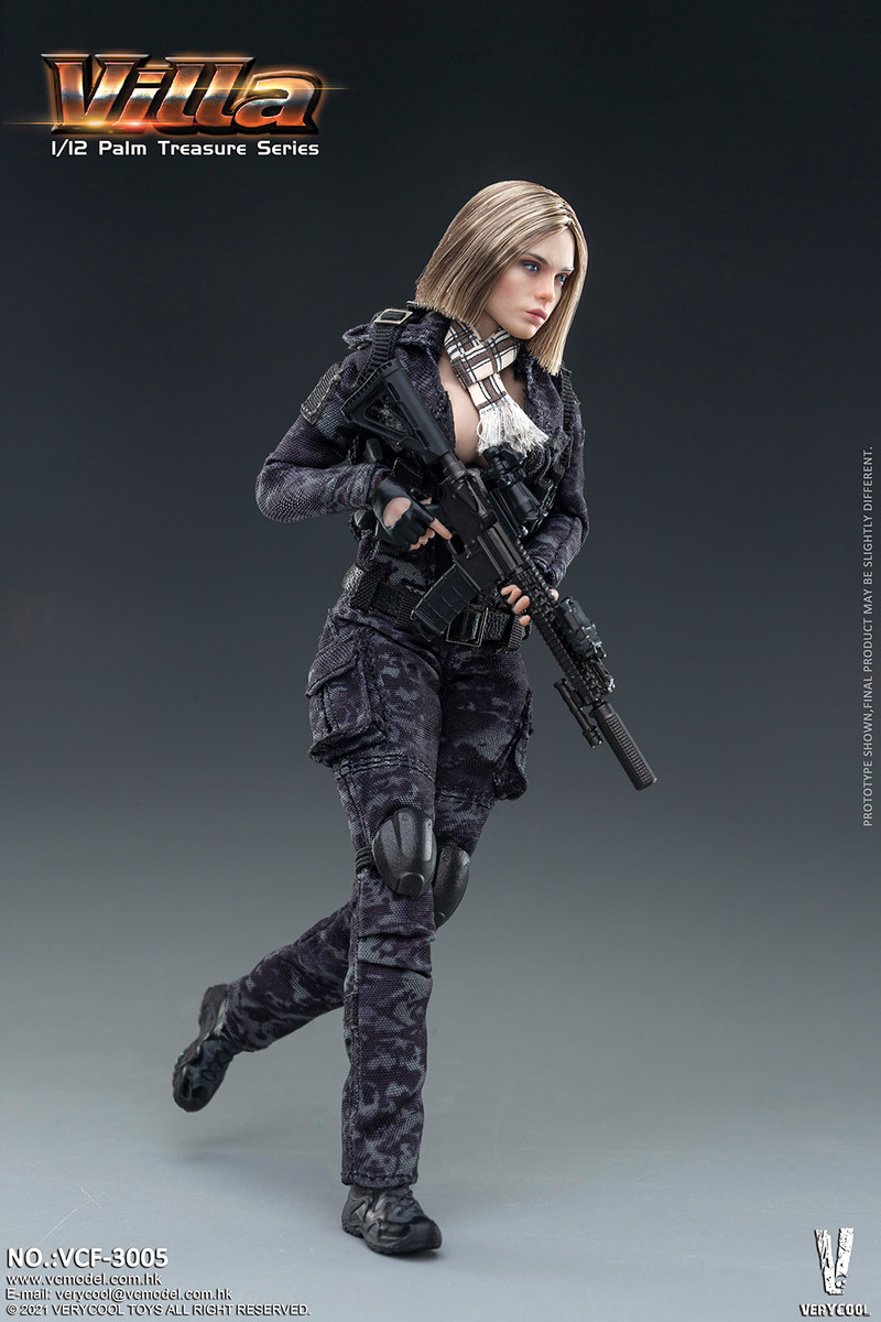 VERYCOOL 1/12 Camouflage Women Soldier Villa Figure VCF-3005