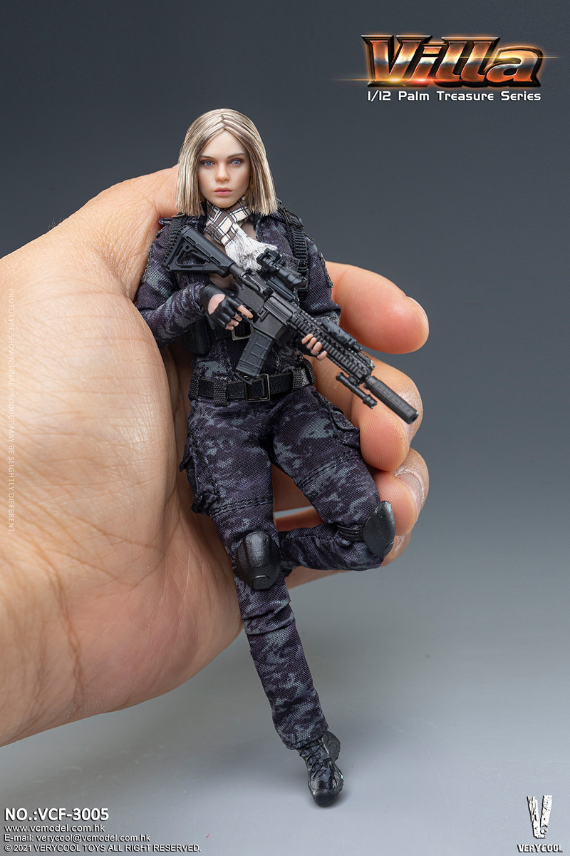 VERYCOOL 1/12 Camouflage Women Soldier Villa Figure VCF-3005