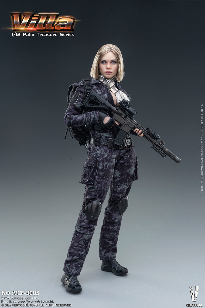 VERYCOOL 1/12 Camouflage Women Soldier Villa Figure VCF-3005