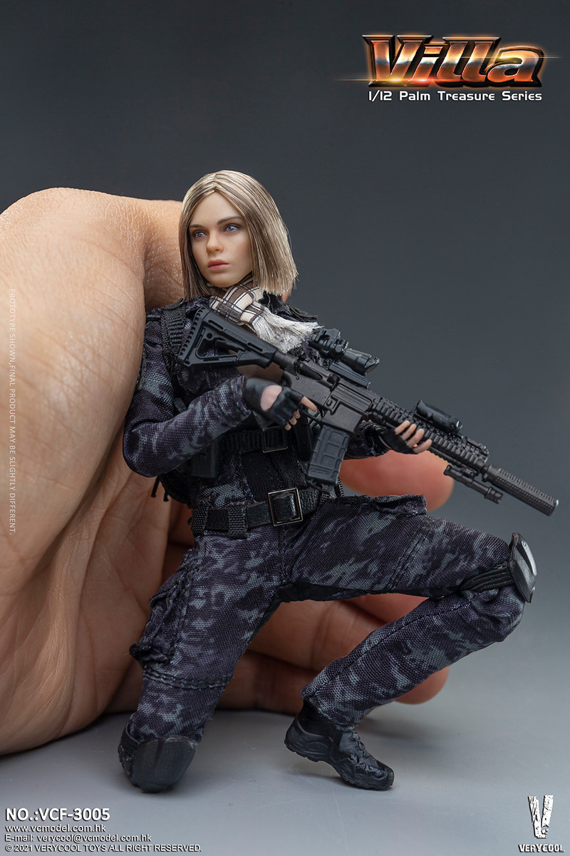 VERYCOOL 1/12 Camouflage Women Soldier Villa Figure VCF-3005