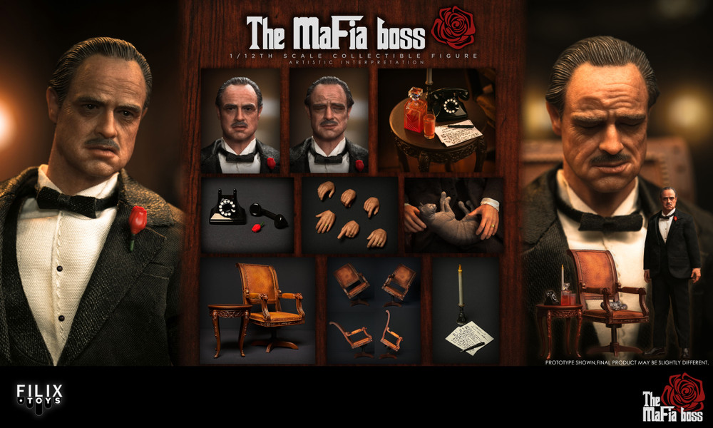 その他 Shark toys 1/12 the mafia boss Shark Toys Godfather The Mafia Boss Vito Corleone 1/12