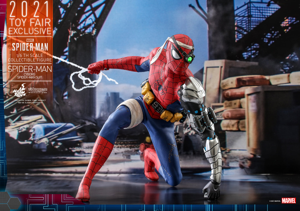 ホットトイズ VGM51 スパイダーマンサイボーグ・スーツ版1/6フィギュア s-l400.jpg