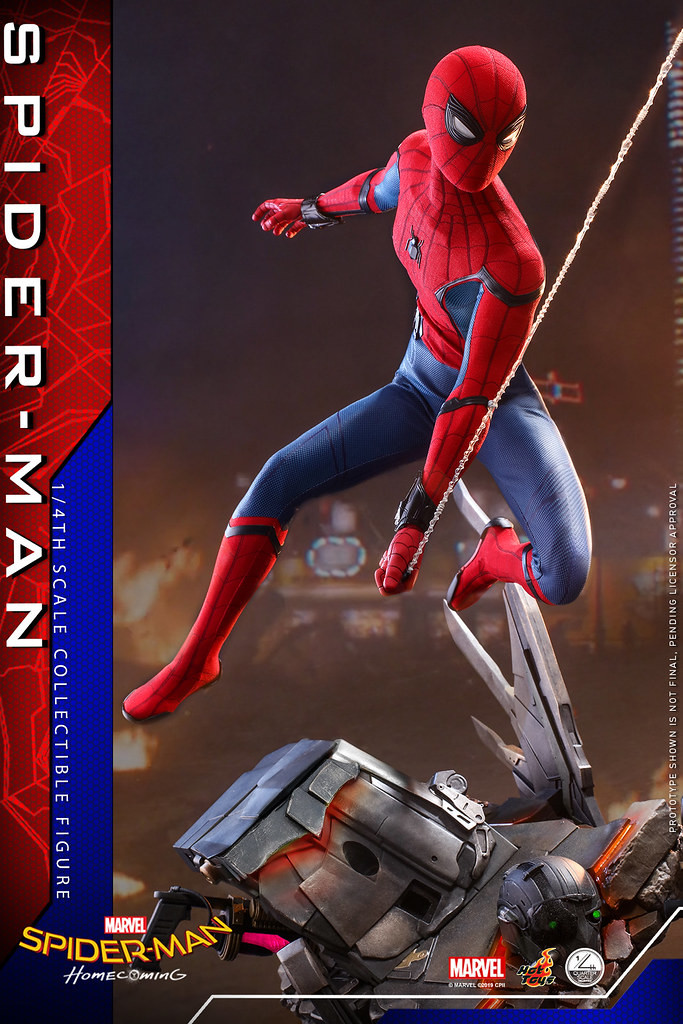 Hot Toys Spider-Man Homecoming 1/4 Scale Figure Unboxing & Review 