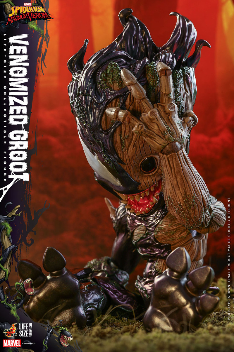 Venomized Groot フィギュア Venomized Groot Collectible Figure by Hot Toys | Sideshow