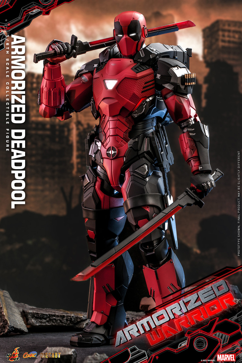 Hot Toys Armorized Warrior 1/6 Armorized Deadpool Figure CMS09D42B Special  Edition