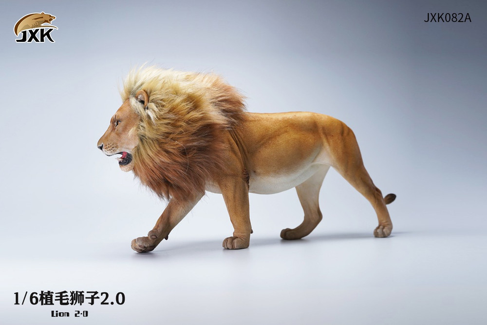ケーセン　ライオン　オス JXK Collectible Lion Figure: Simba and Nana, Expertly Hand