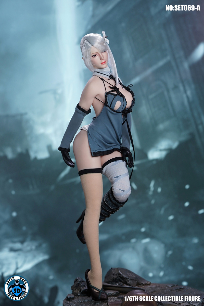 SUPERDUCK 2b Sexy Robot Girl 1/6 Head costume SET069A