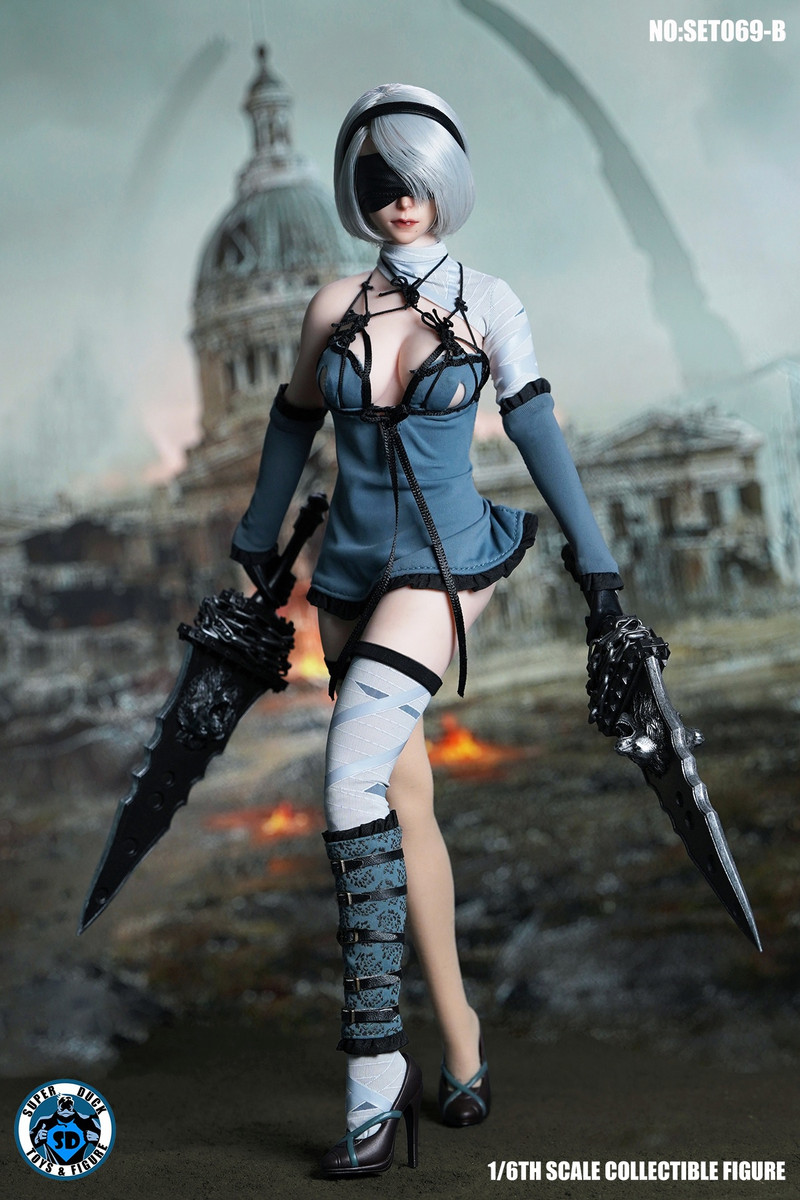 SUPER DUCK 1/6スケールフィギュア SET069 女性ロボット Amazon | 【Tbmodel 】SUPER DUCK 1/6 フィギュア 女性 巫女