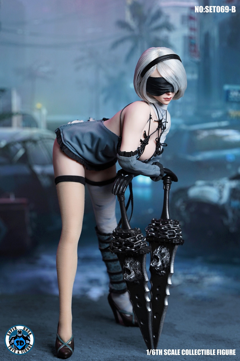 SUPERDUCK Sexy Robot pajamas Girl 1/6 Head costume SET069A