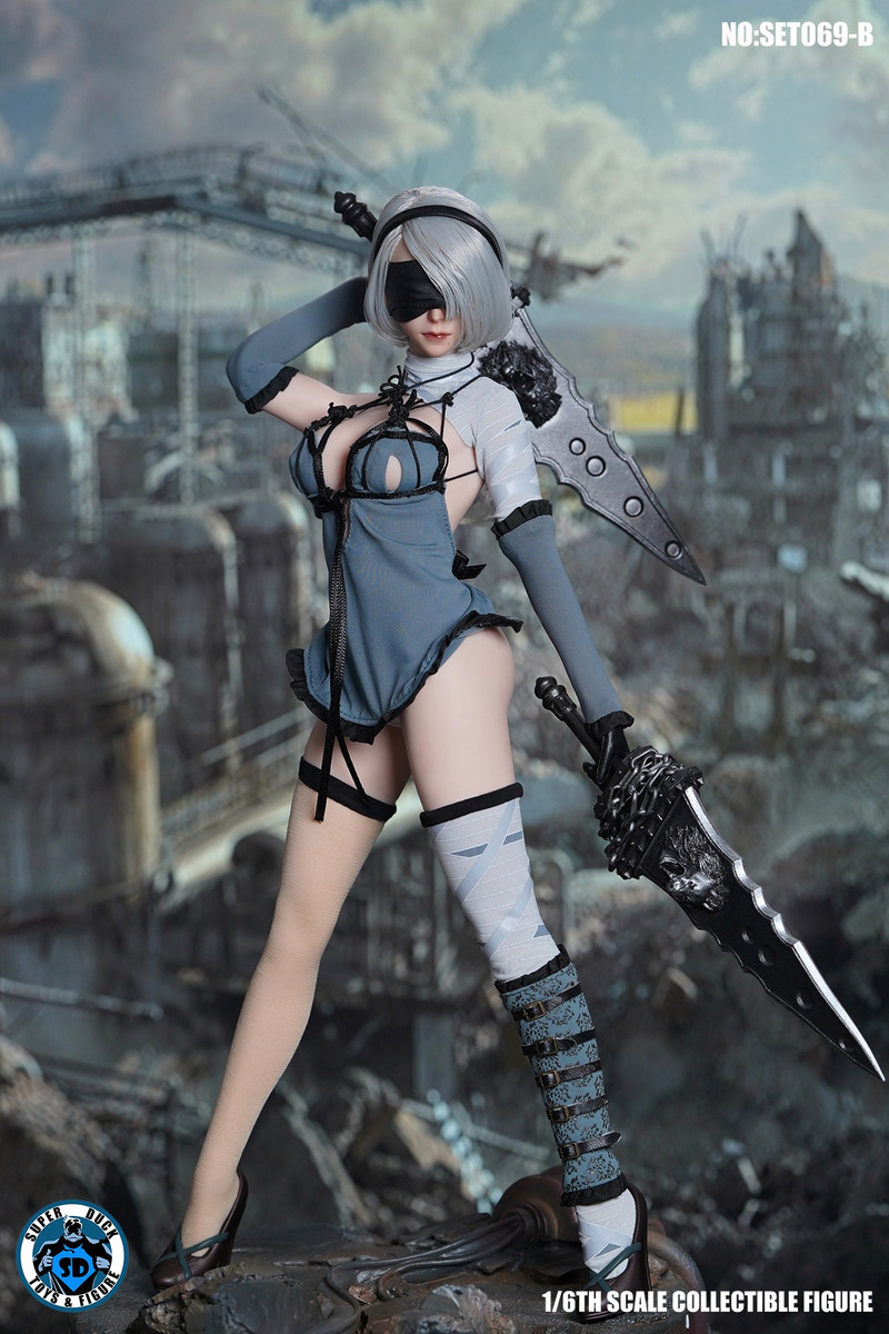 SUPERDUCK Sexy Robot pajamas Girl 1/6 Head costume SET069A
