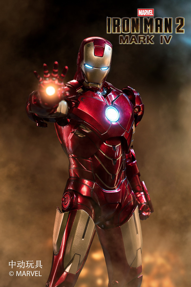 light up iron man figure