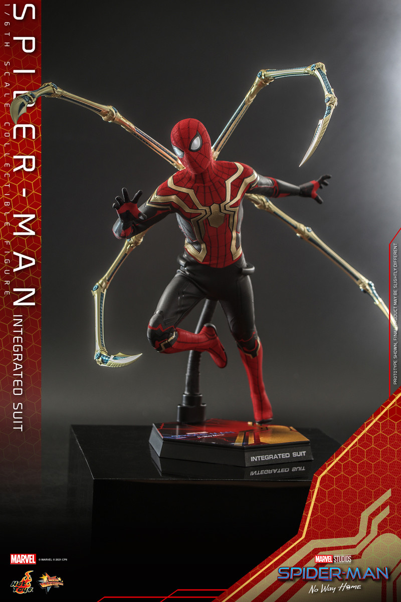SPIDER-MAN MADE SUIT hot toys 開封美品 Perfect Hot Toys Mms624 1/6 Spider-Man (Integrated Suit