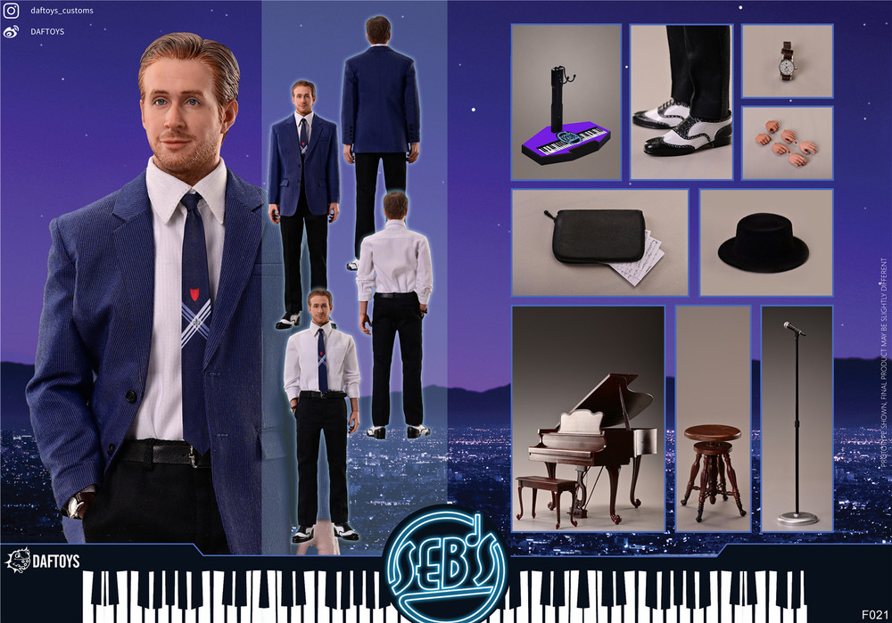 Daftoys Seb + Piano 1/6 Figure DX Version La la Land