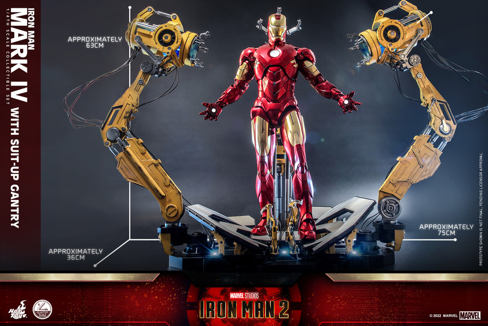 イマンコレクションセット Hot Toys QS021 1/4th scale Iron Man Mark IV with Suit-Up Gantry