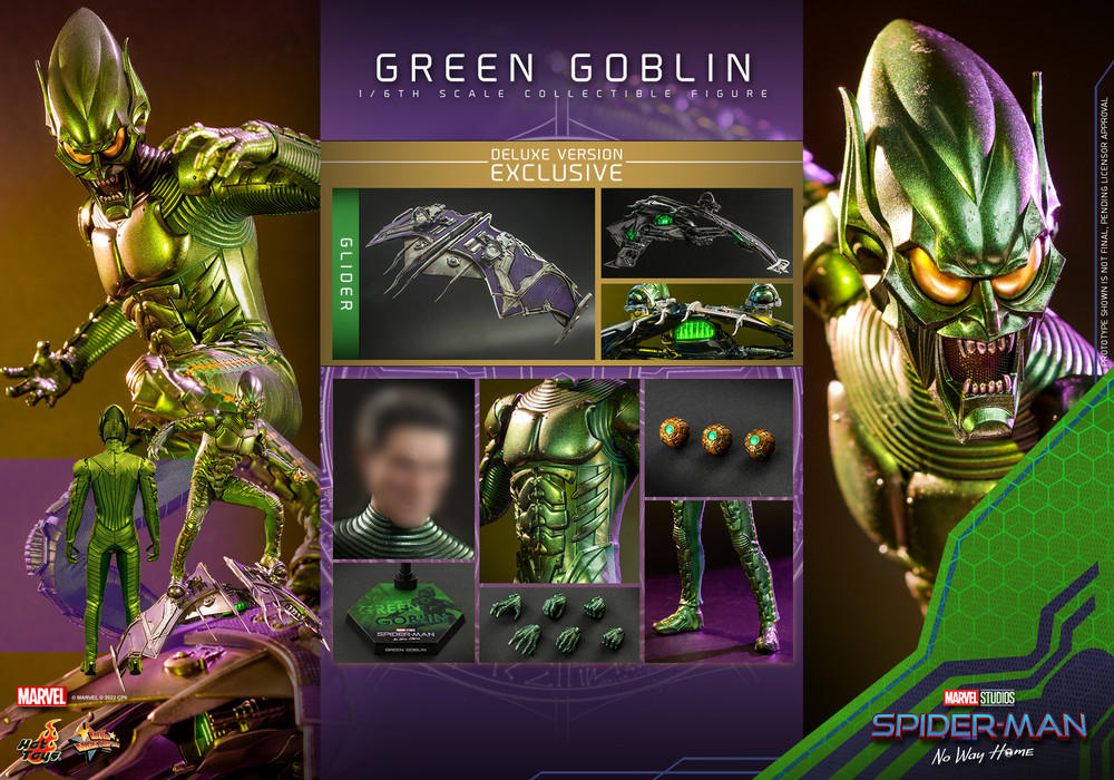 spiderman green goblin glider toy