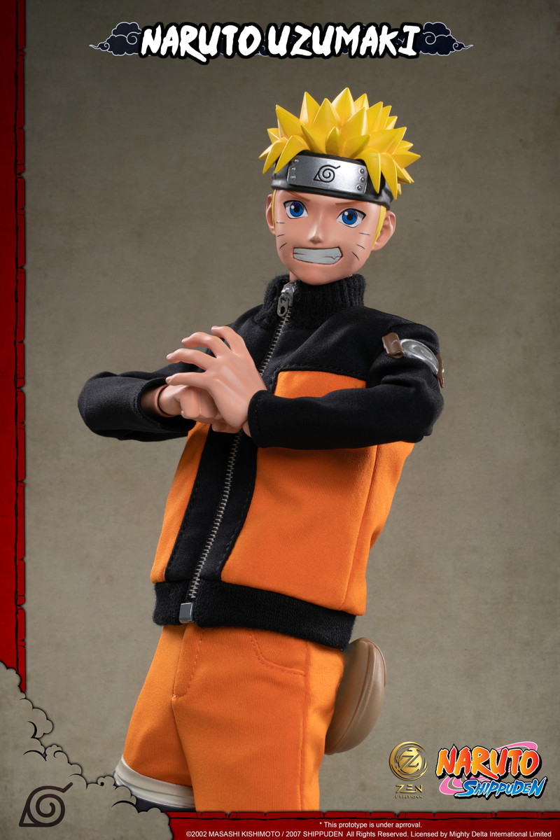 Action Figure Naruto Uzumaki Gennin: Naruto Clássico - Escala 1/6