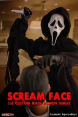 SUPERMAD TOYS Scream Face 1/6 Scale Custom Figure