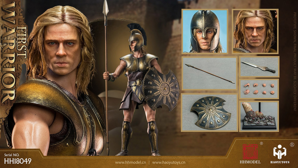 HHMODEL × HAOYUTOYS 1/6 ギリシャ 歩兵 ゴールド.Ver HAOYUTOYS Greek Warrior War version Troy 1/6 Figure