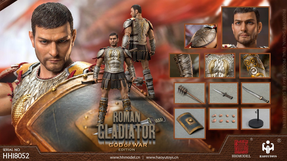 HHMODEL x HaoYuToys 1/6 ローマ帝国 HH18052 HaoYuTOYS 1/6 Roman Gladiator Ares HH18052