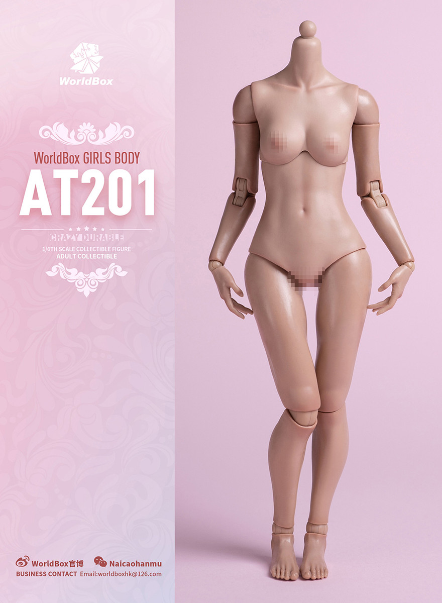 1/6スケール WorldBox AT201 白肌 パール 女性ボディ Worldbox AT201 1/6 Girl Female action figure body