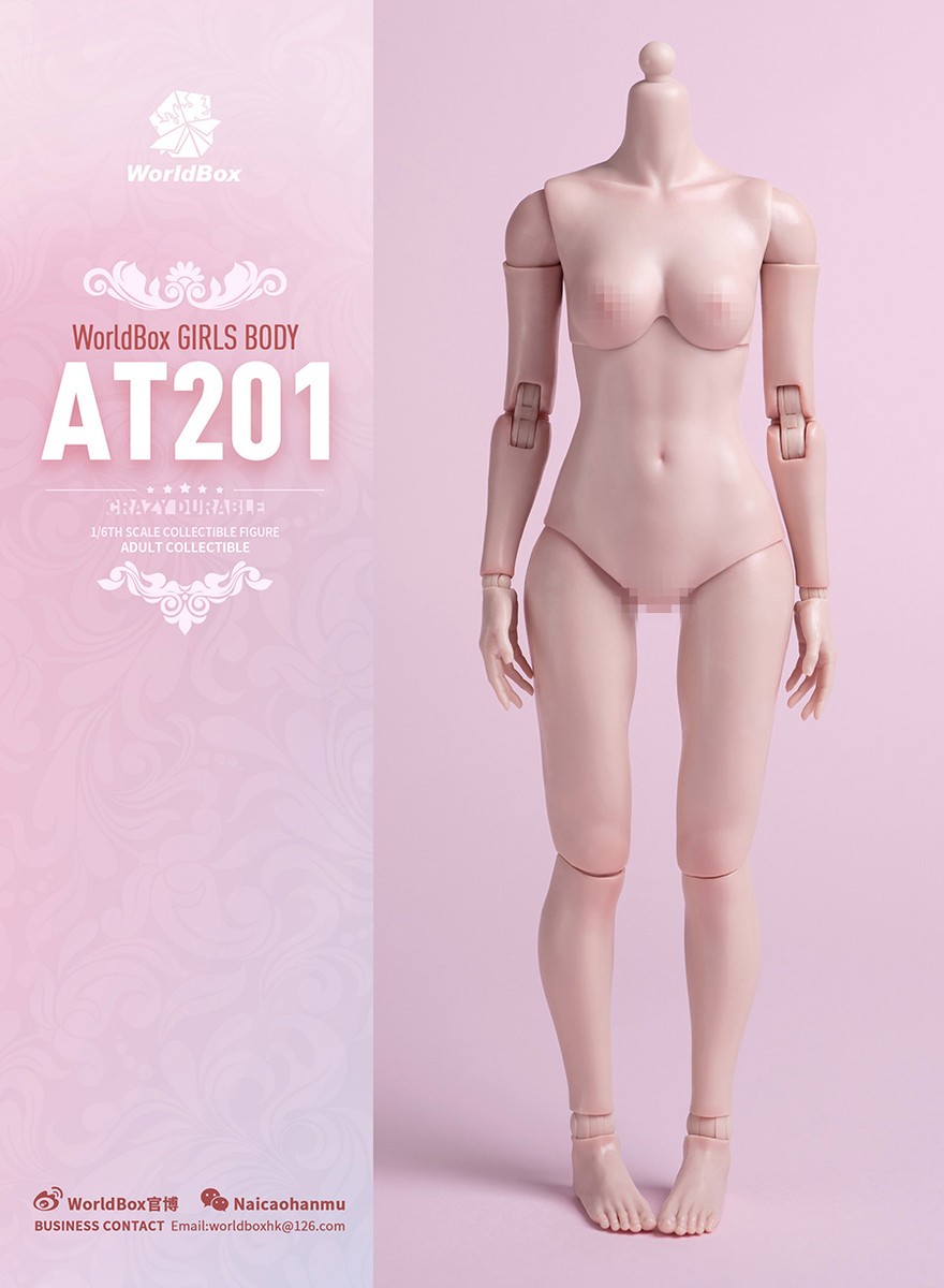 ドールアクセサリー　1/6 ガールボディ AT201 ペール Worldbox AT201 1/6 Girl Female action figure body