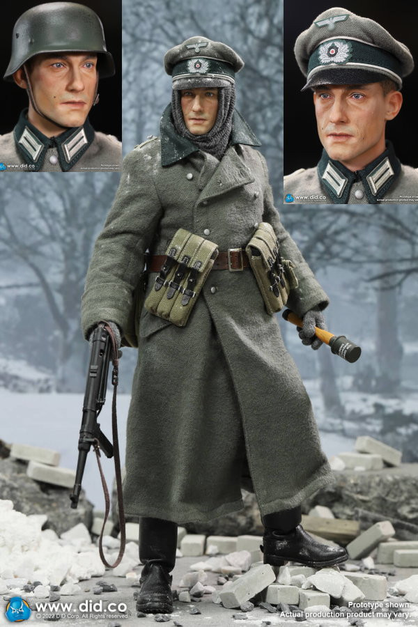 DID WWII German WH Infantry Oberleutnant Winter 1/6 アクション