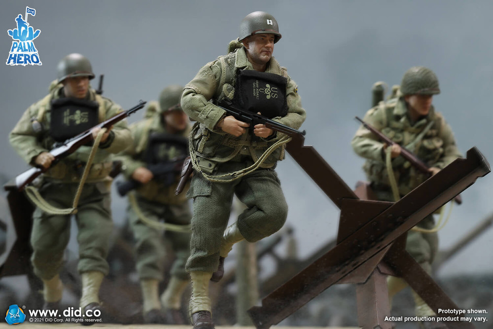 DID World War II U.S. Rangers 1/12 アクション Crazy Figure WWII U.S. Rangers On D-Day Machine gunner 1/12